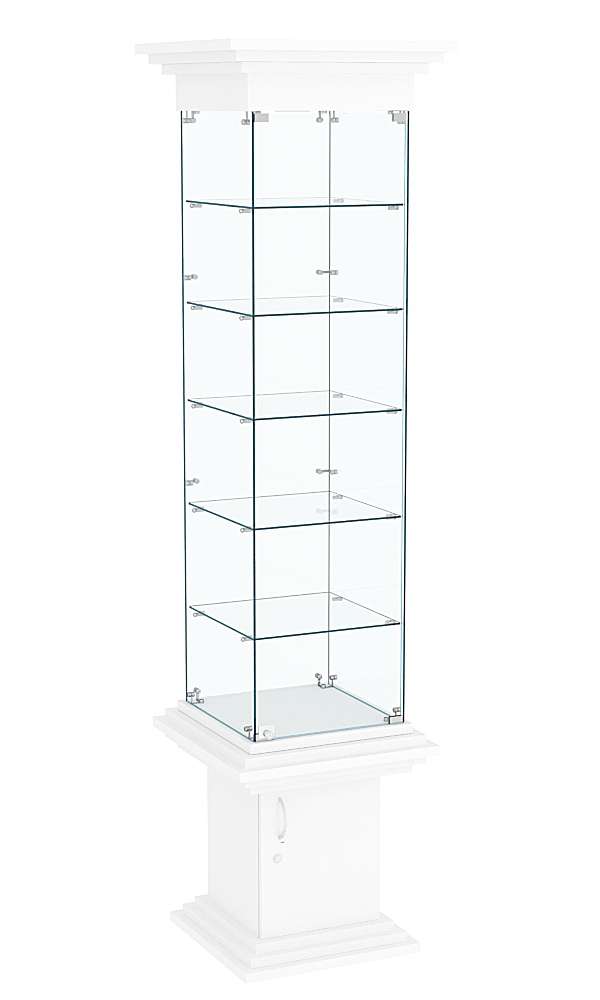 Витрина стаканчик с пятью полками КОЛОСС №502 Белый