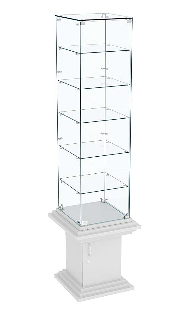 Витрина стаканчик с пятью полками прозрачная КОЛОСС №506 Серый