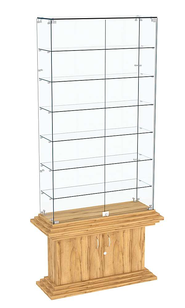 Витрина с узким накопителем КОЛОСС №33 Дуб Золотистый