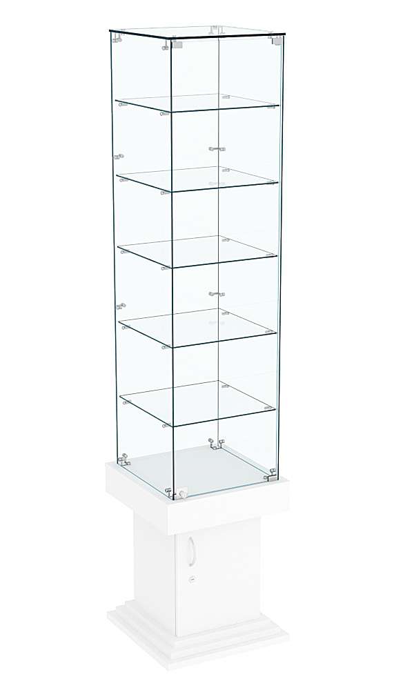 Витрина с пятью полками ДОНЖОН №506 Белый