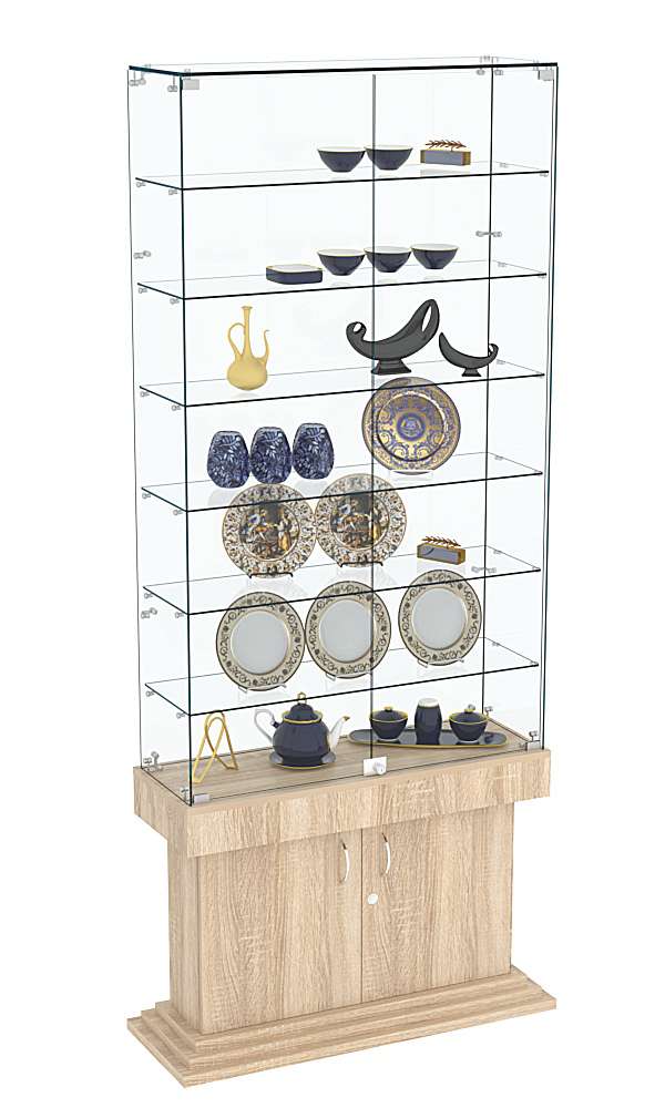 Витрина с узким накопителем ДОНЖОН №33 Дуб сонома