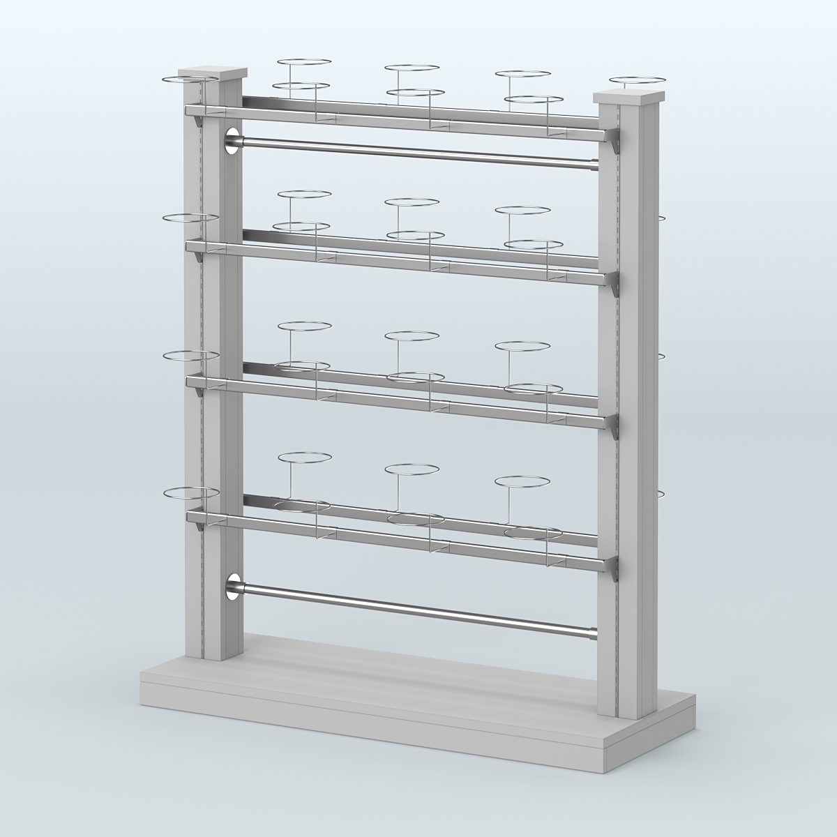 Островная система с перфорацией для головных уборов Серый
