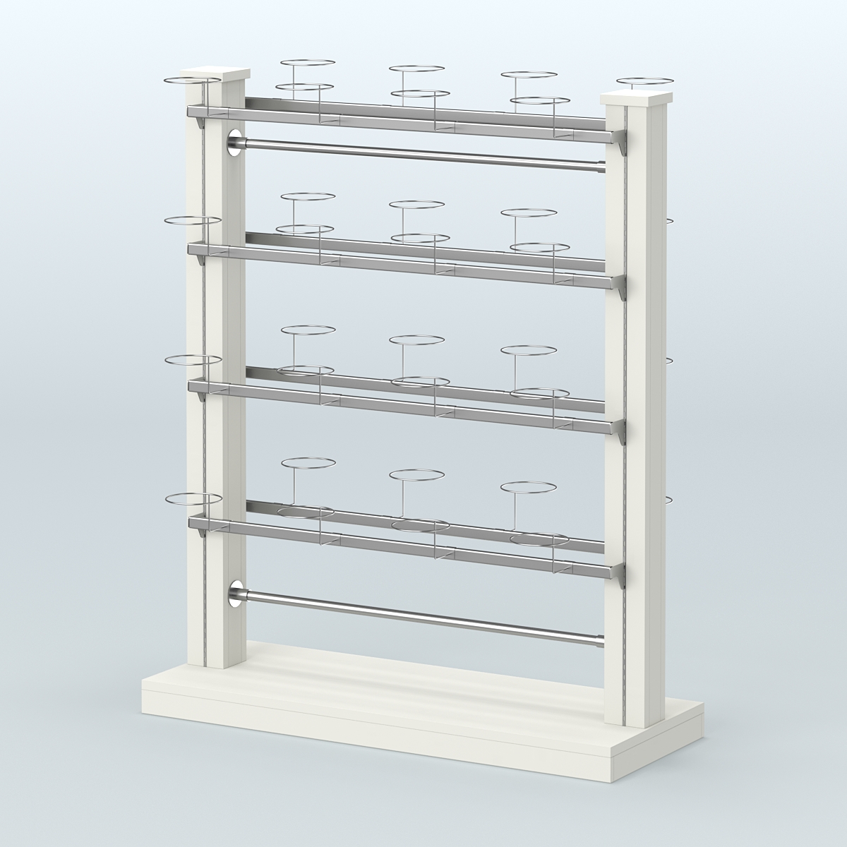 Островная система с перфорацией для головных уборов Белый
