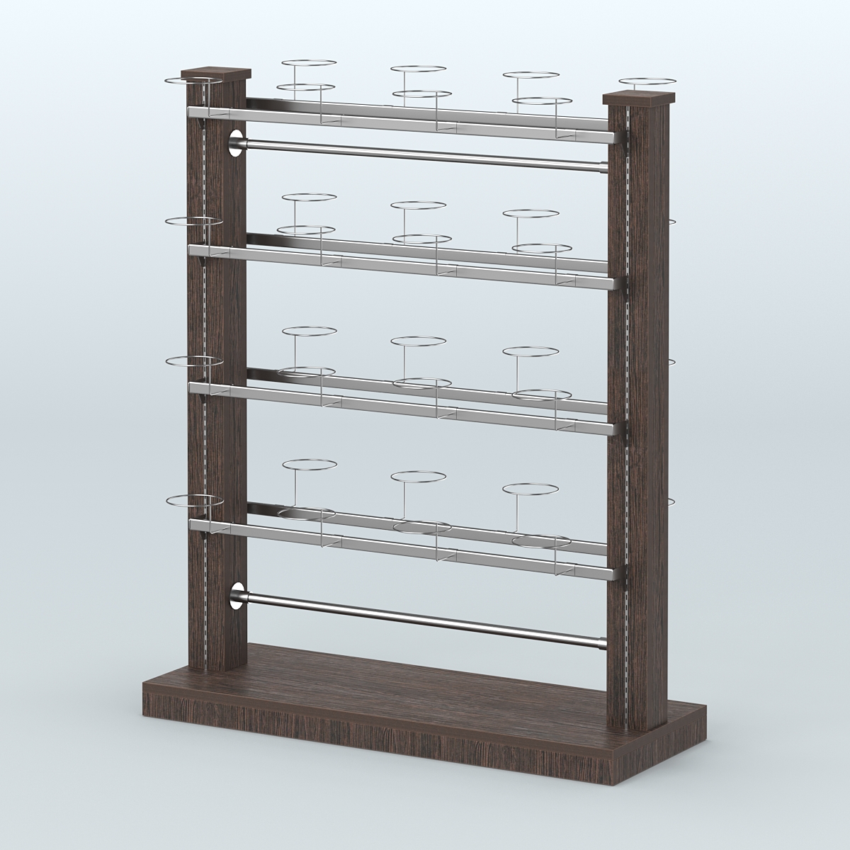 Островная система с перфорацией для головных уборов Дуб Венге
