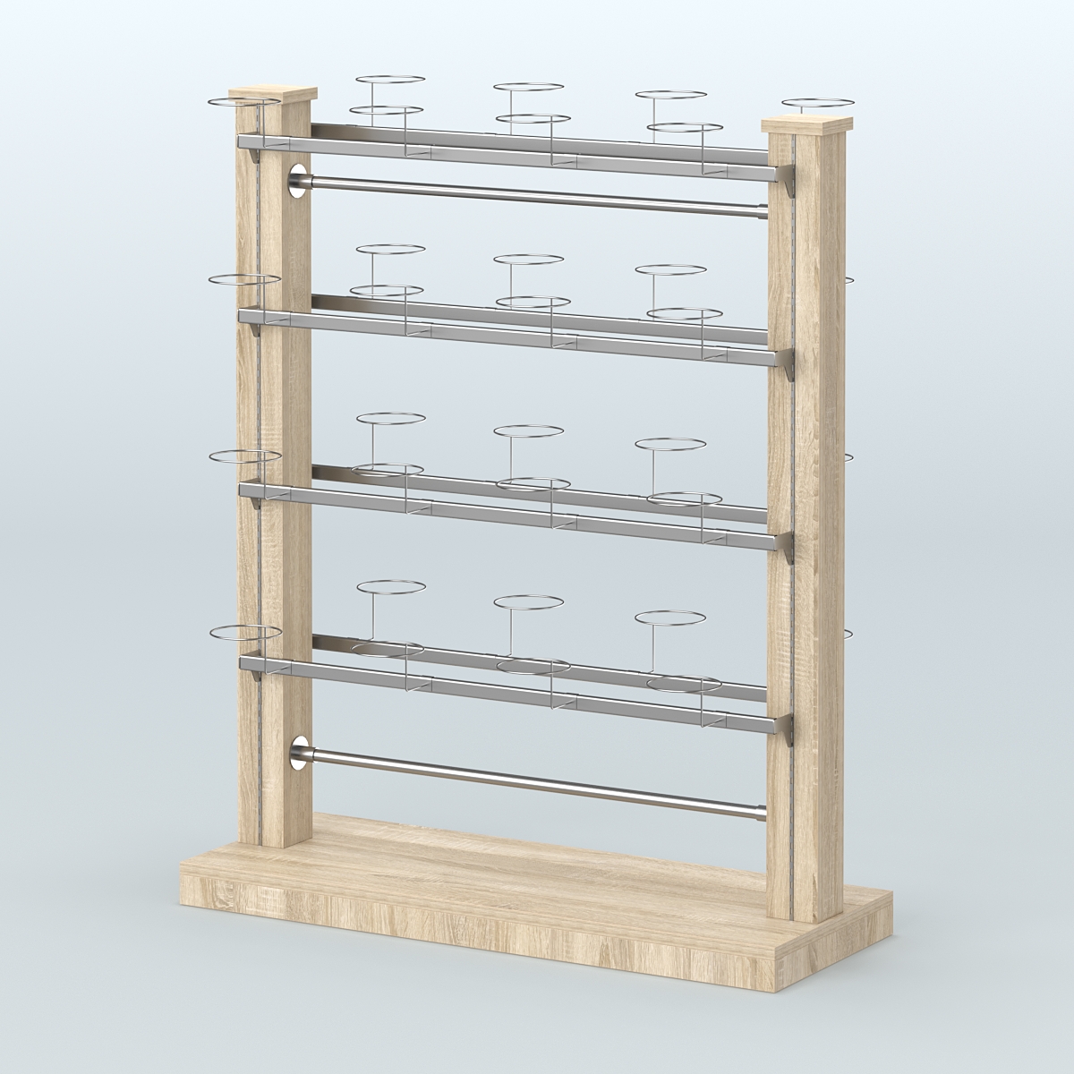 Островная система с перфорацией для головных уборов Дуб сонома
