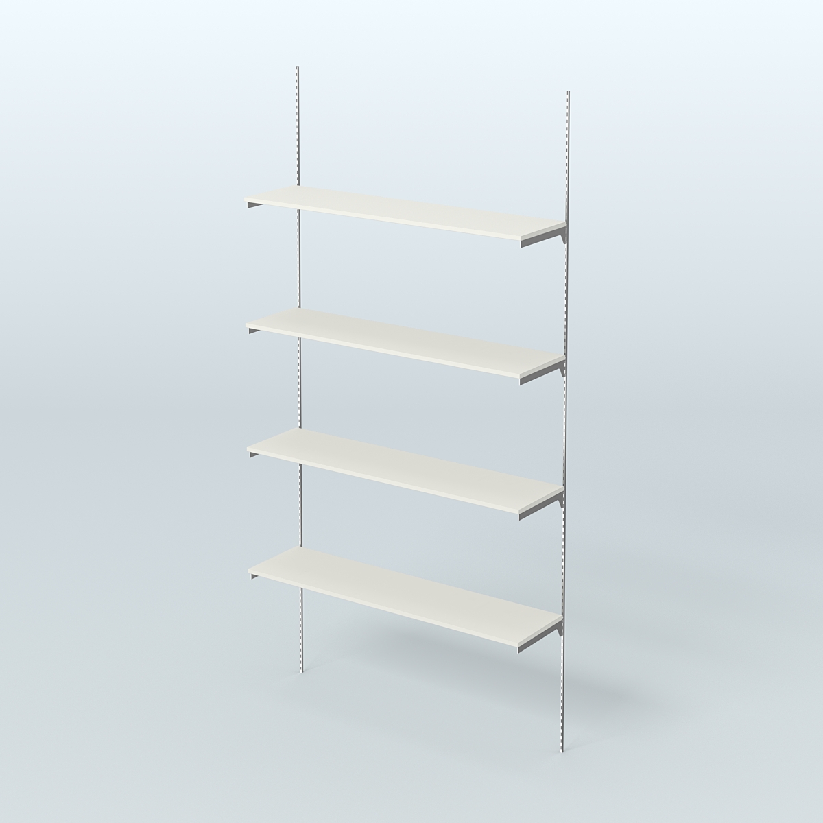 Модульная система Neo Fix №4 с четырьмя полками ДСП 16 мм (1200 мм) Белый