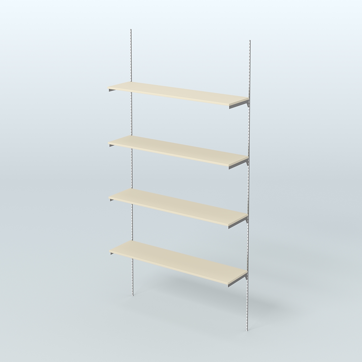 Модульная система Neo Fix №4 с четырьмя полками ДСП 16 мм (1200 мм) Крем Вайс