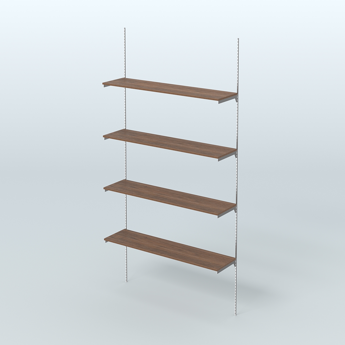 Модульная система Neo Fix №4 с четырьмя полками ДСП 16 мм (1200 мм) Орех