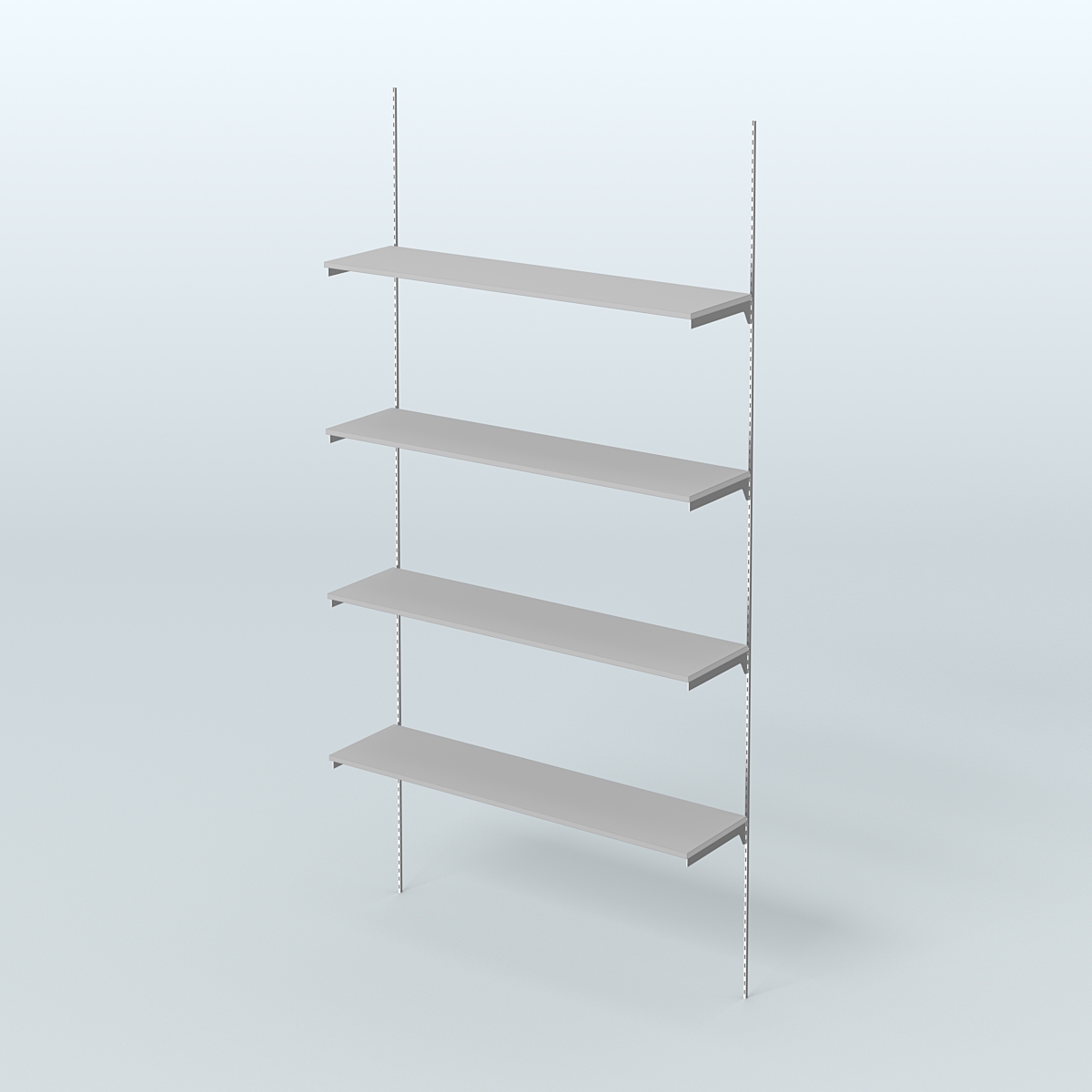 Модульная система Neo Fix №4 с четырьмя полками ДСП 16 мм (1200 мм) Серый