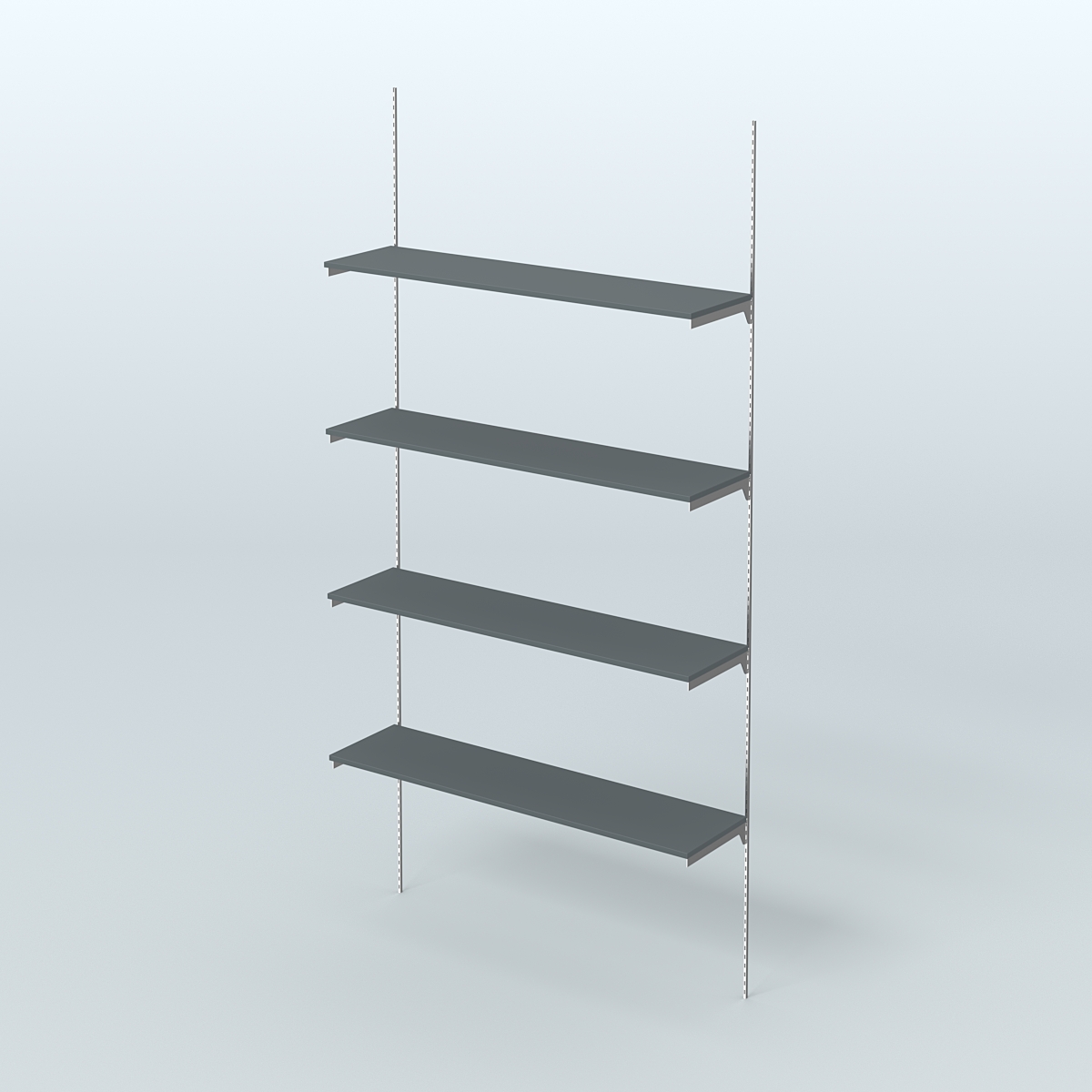 Модульная система Neo Fix №4 с четырьмя полками ДСП 16 мм (1200 мм) Темно-Серый
