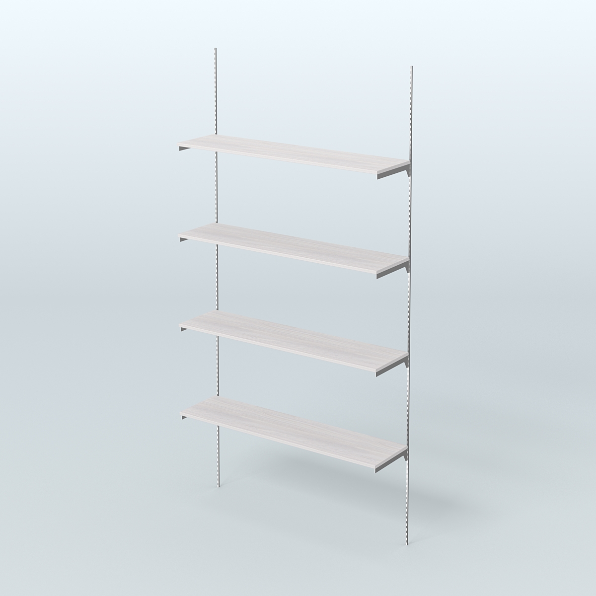 Модульная система Neo Fix №4 с четырьмя полками ДСП 16 мм (1200 мм) Ясень Анкор светлый