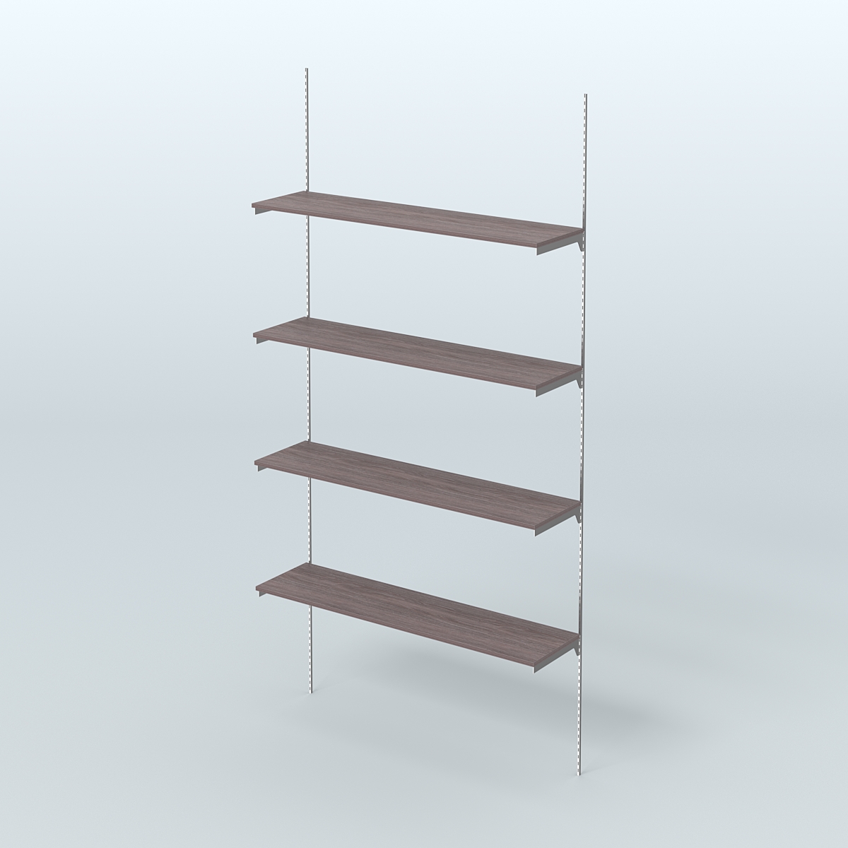 Модульная система Neo Fix №4 с четырьмя полками ДСП 16 мм (1200 мм) Ясень Анкор темный