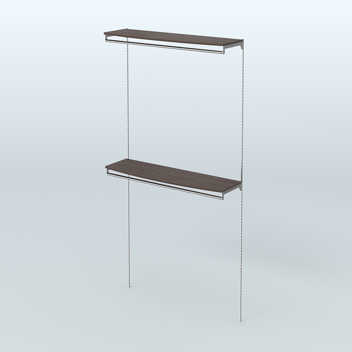 Модульная система Neo Fix №11 со сборными поручнями и закругленными полками ДСП 16 мм (1200 мм) Дуб Венге