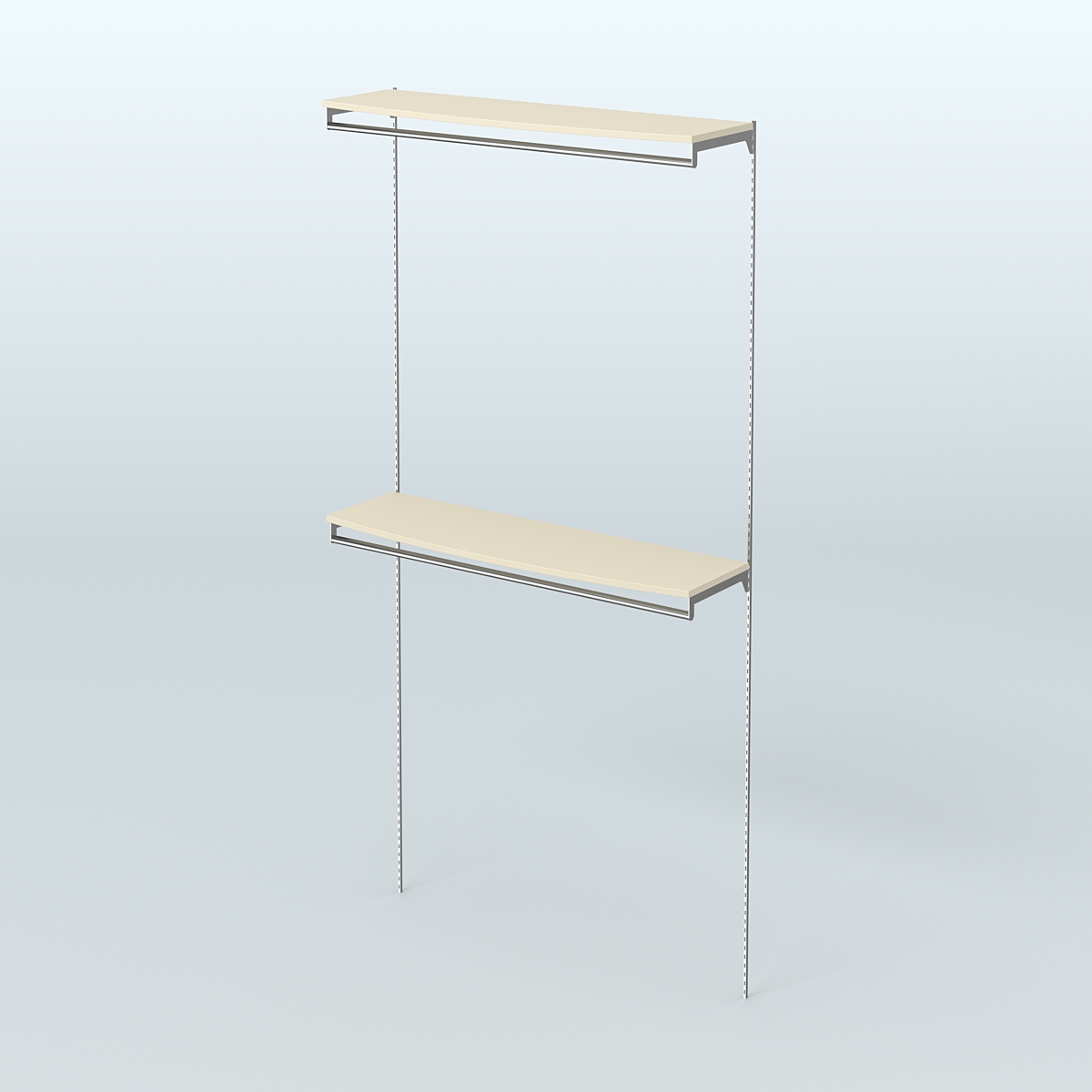 Модульная система Neo Fix №11 со сборными поручнями и закругленными полками ДСП 16 мм (1200 мм) Крем Вайс