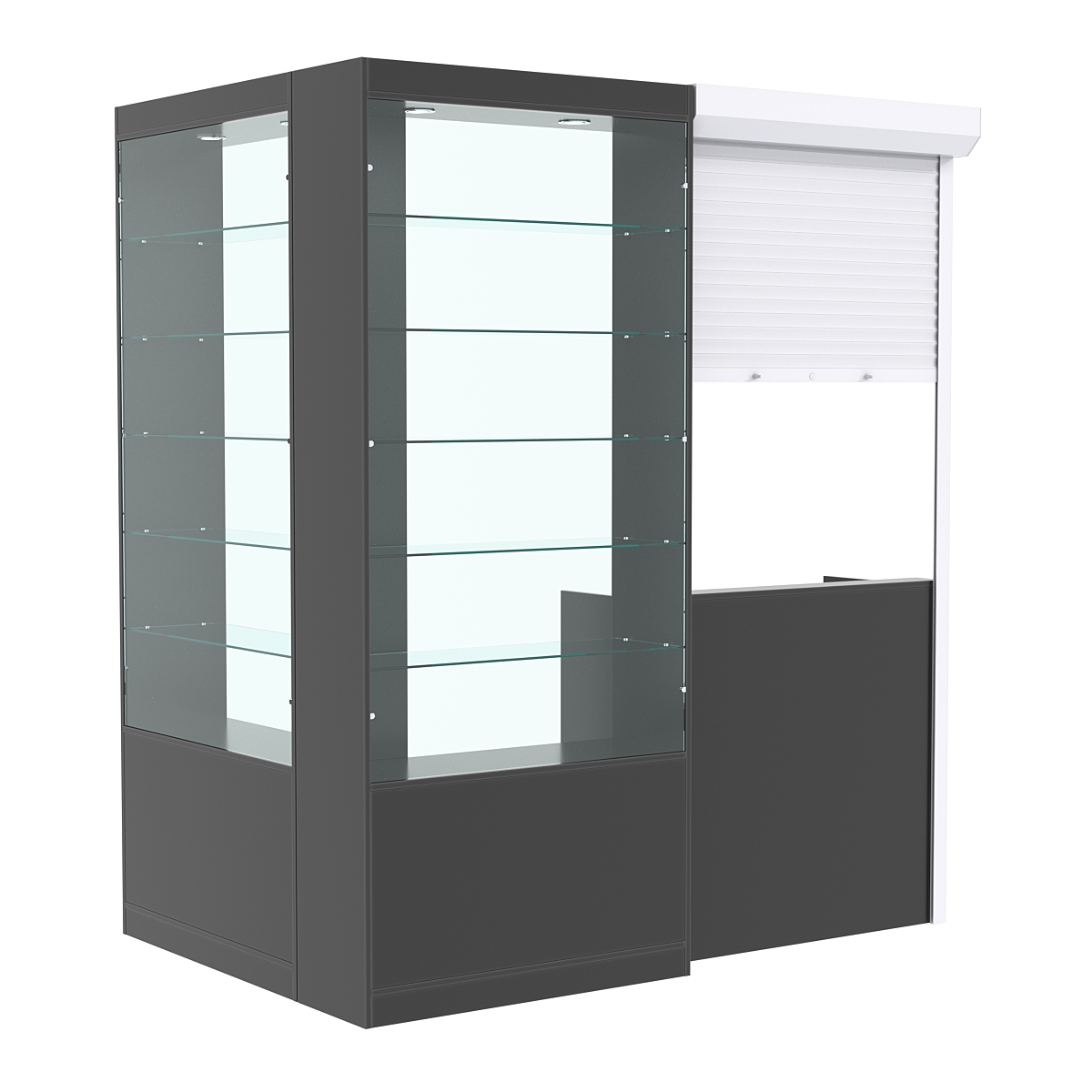 Угловой павильон №1-5П (2,16 кв.м) Антрацит