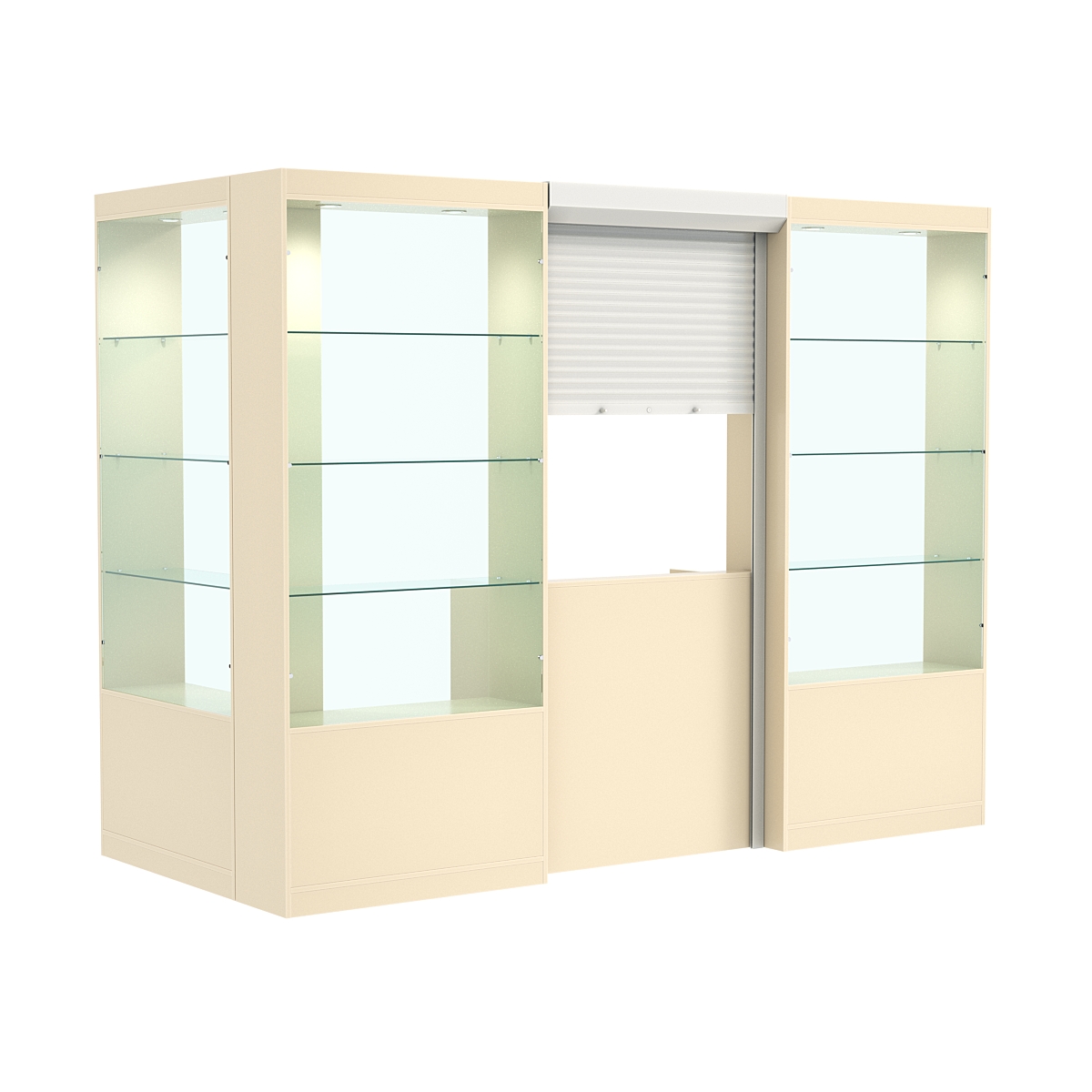 Угловой павильон №2-3П (3,24 кв.м) Крем Вайс