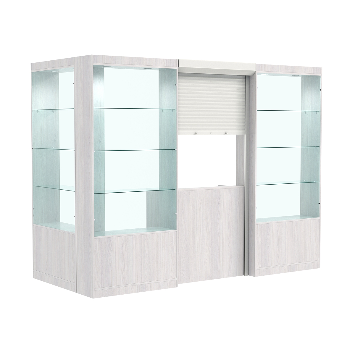 Угловой павильон №2-3П (3,24 кв.м) Ясень Анкор светлый