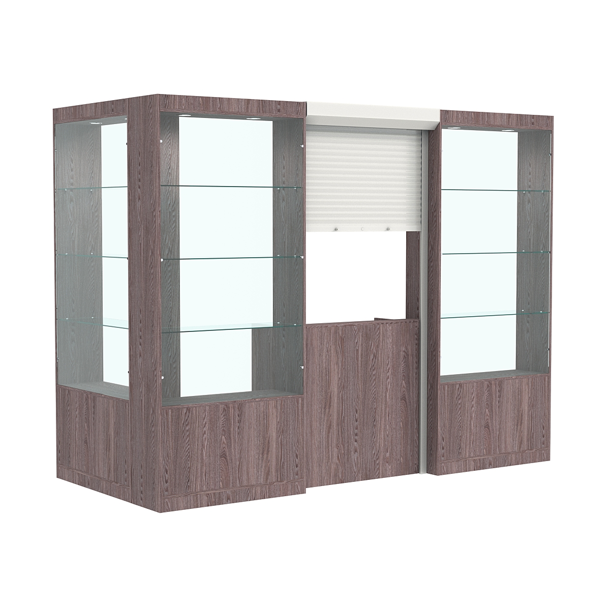 Угловой павильон №2-3П (3,24 кв.м) Ясень Анкор темный