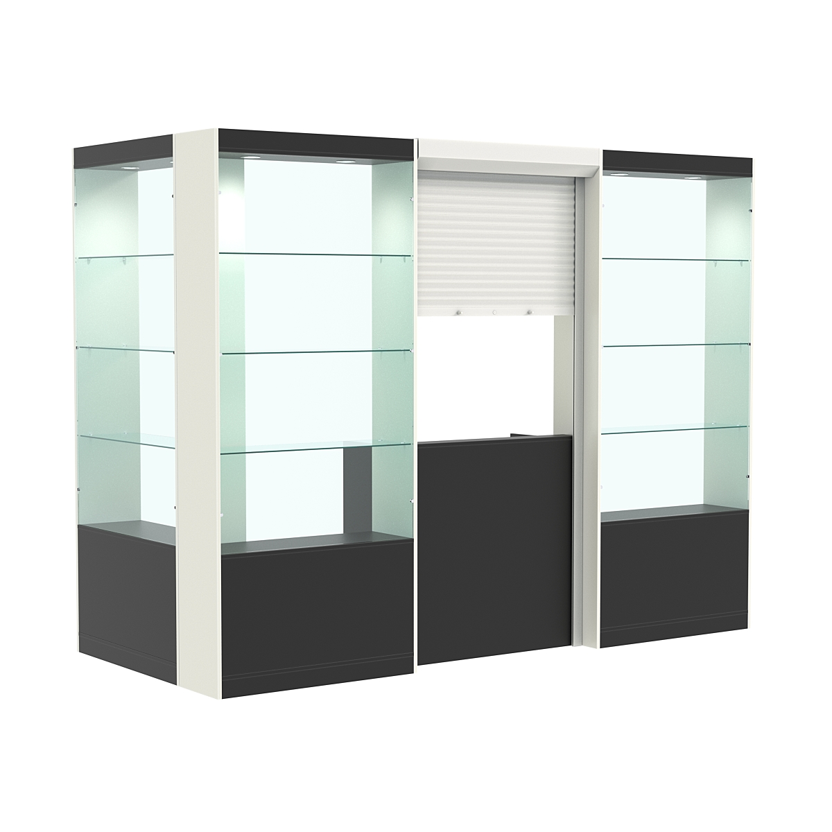 Угловой павильон №2-3П (3,24 кв.м) Черный и Белый