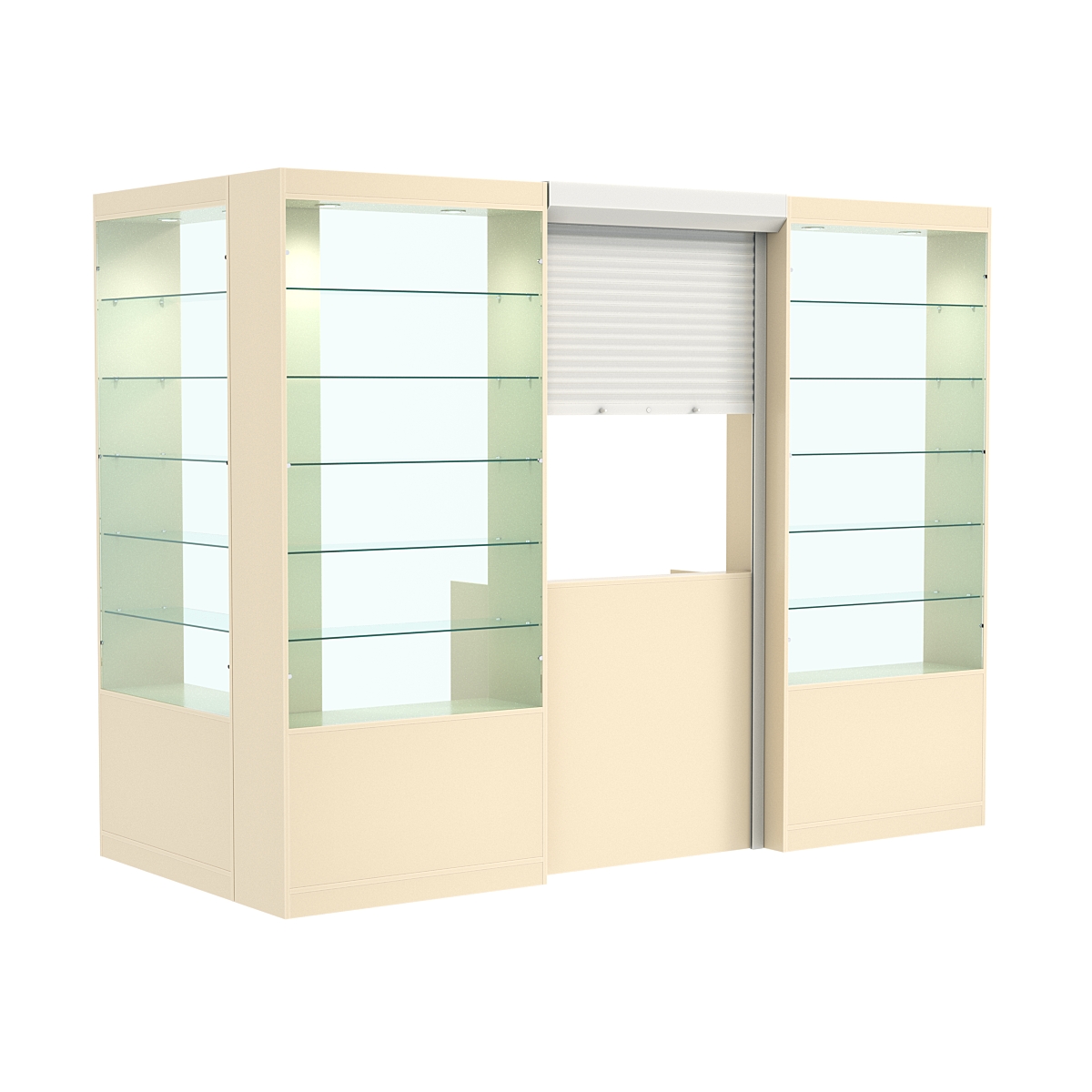 Угловой павильон №2-5П (3,24 кв.м) Крем Вайс