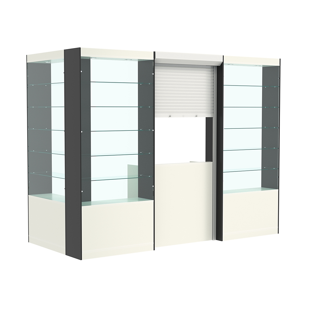 Угловой павильон №2-5П (3,24 кв.м) Белый и Черный