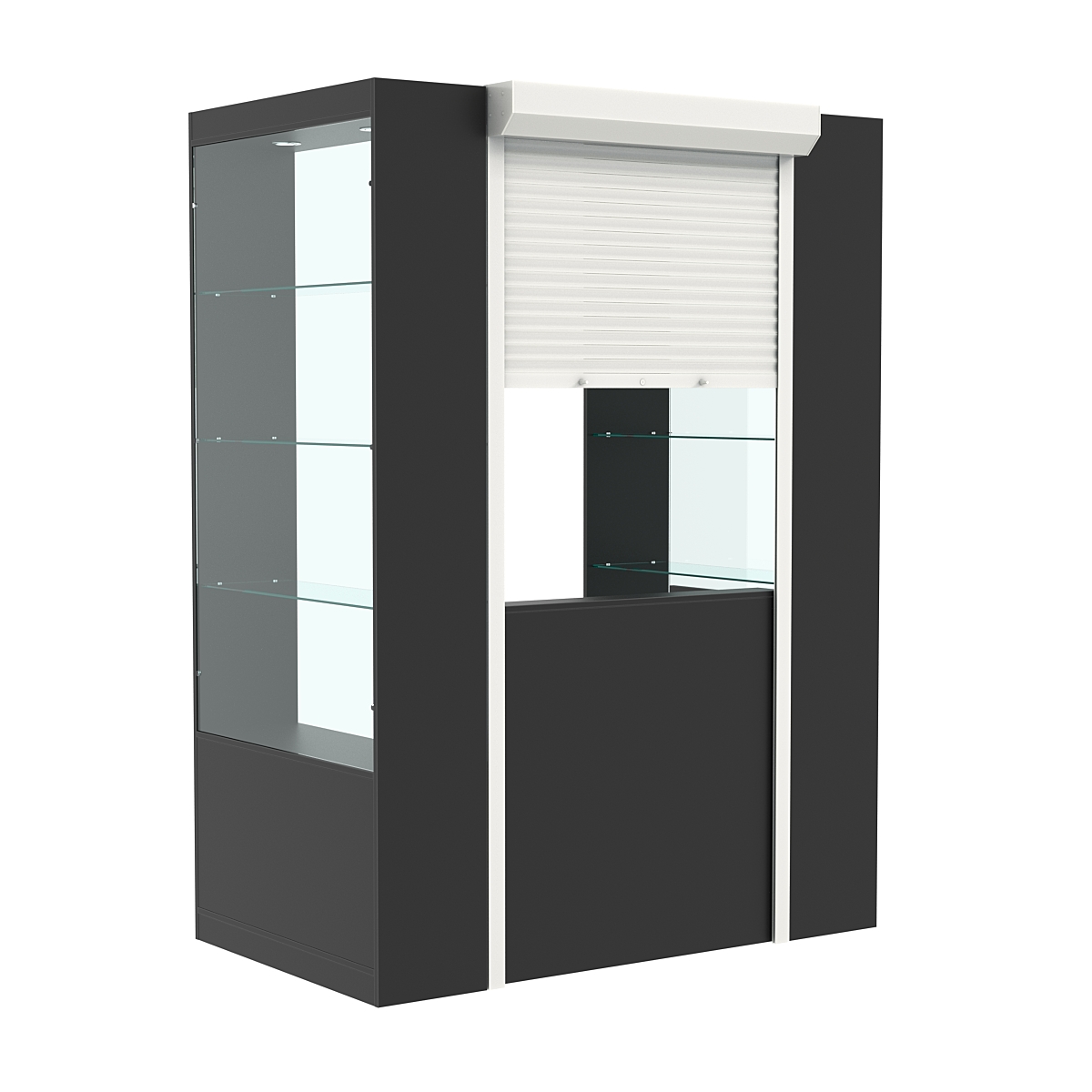 П-образный павильон №3-3П (1,35 кв.м) Черный