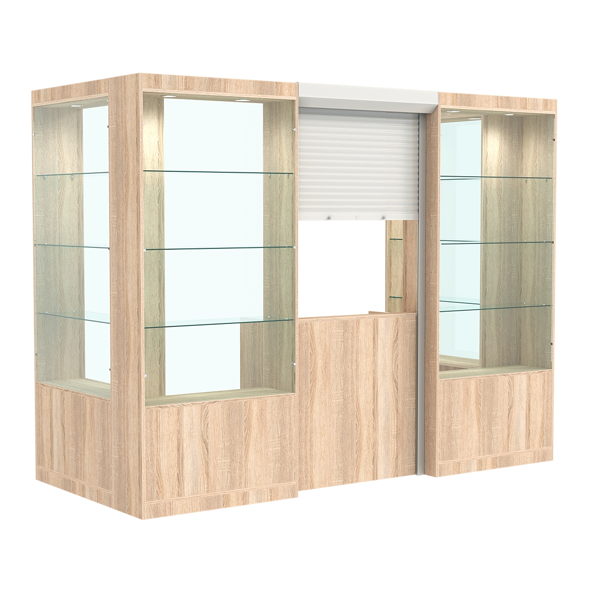 П-образный павильон №4-3П (3,24 кв.м) Дуб Сонома