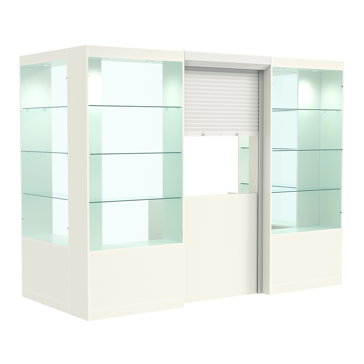 П-образный павильон №4-3П (3,24 кв.м) Белый