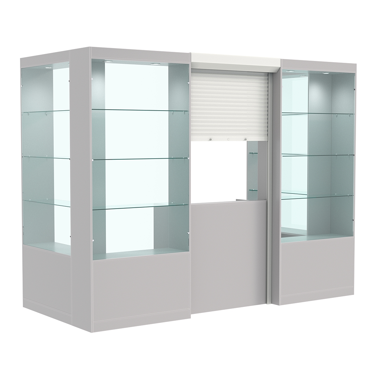 П-образный павильон №4-3П (3,24 кв.м) Серый