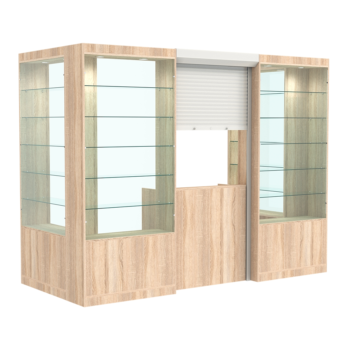 П-образный павильон №4-5П (3,24 кв.м) Дуб Сонома