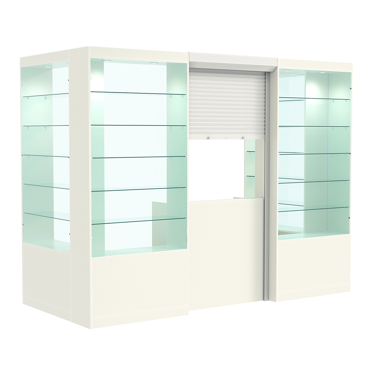 П-образный павильон №4-5П (3,24 кв.м) Белый