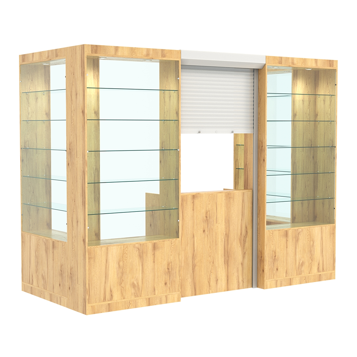 П-образный павильон №4-5П (3,24 кв.м) Дуб Золотистый