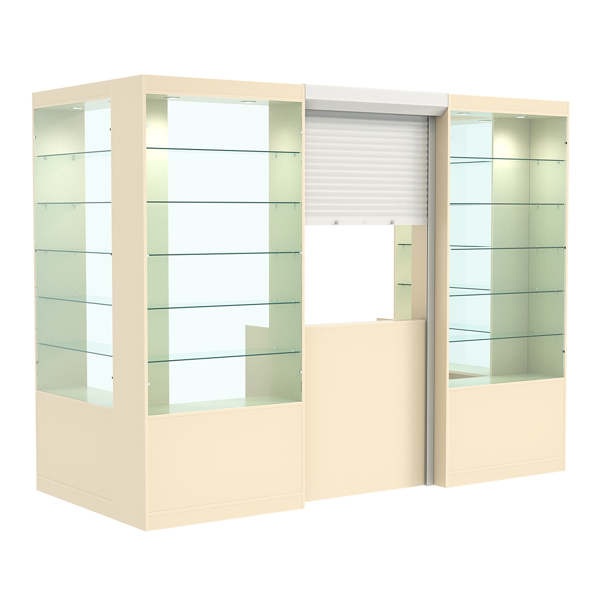 П-образный павильон №4-5П (3,24 кв.м) Крем Вайс