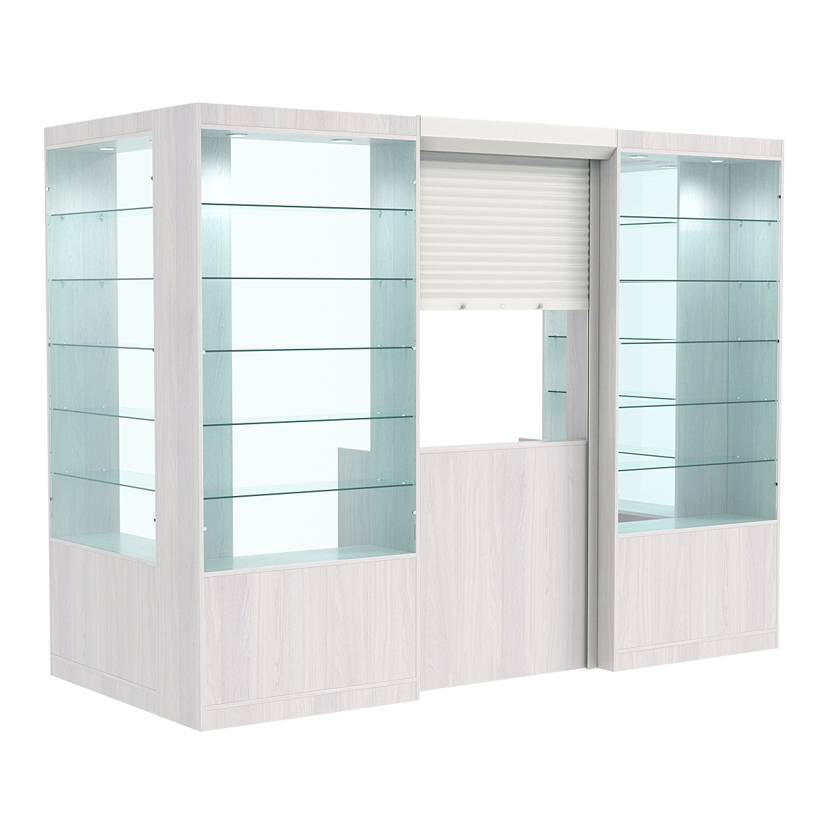 П-образный павильон №4-5П (3,24 кв.м) Ясень Анкор светлый