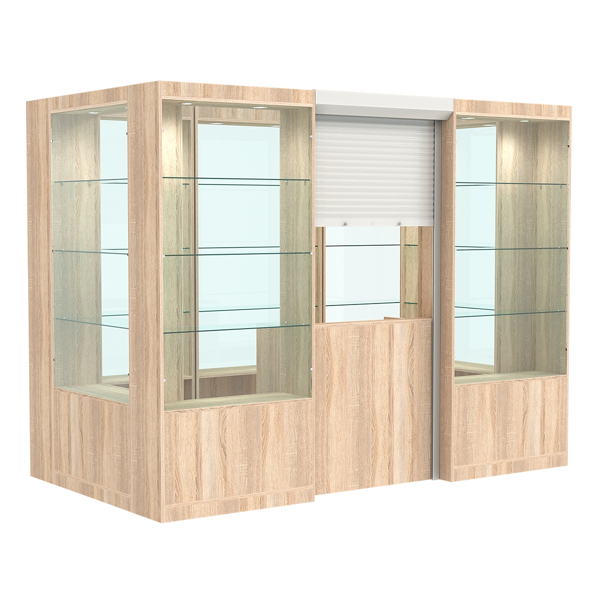 Островной павильон №5-3П (4,05 кв.м) Дуб Сонома