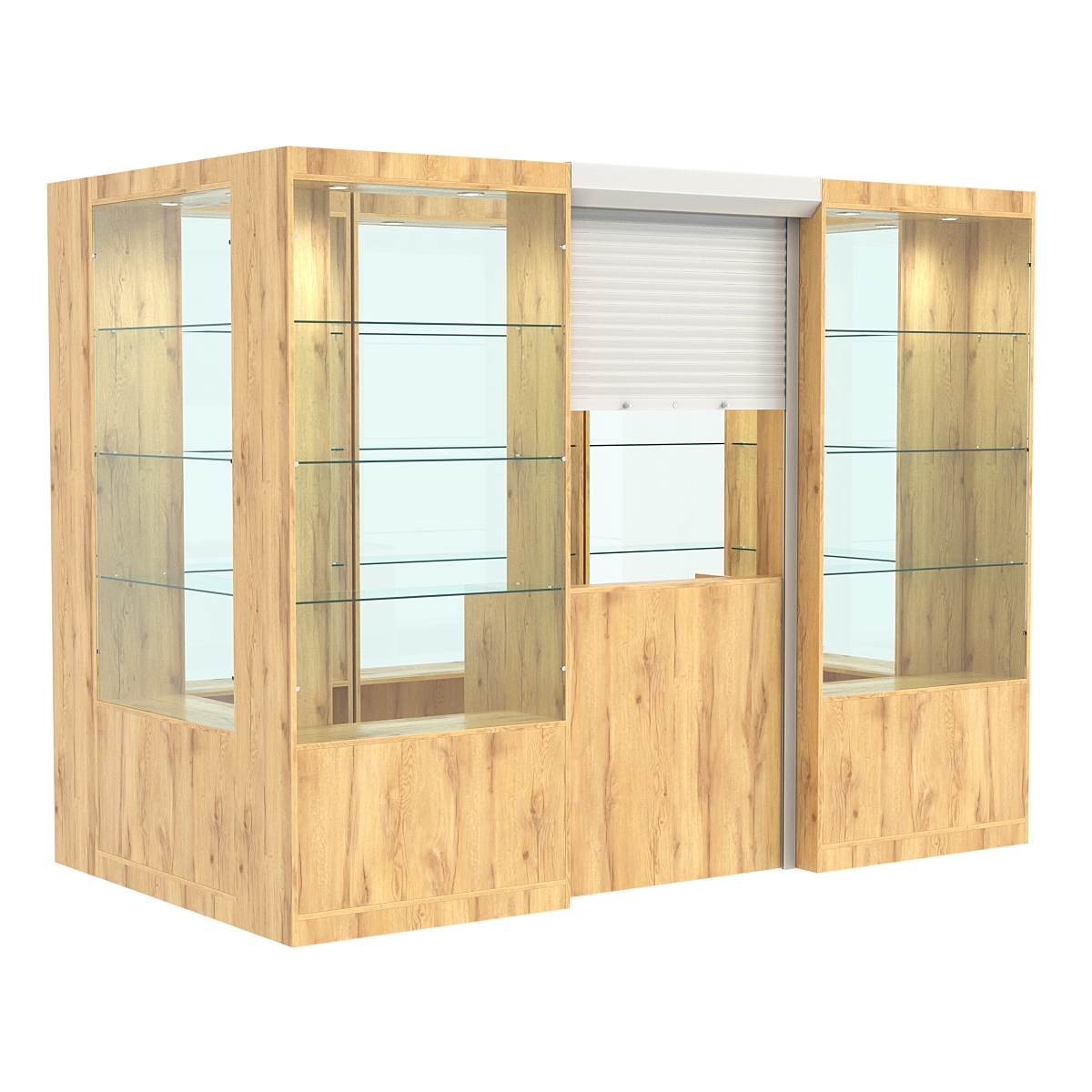 Островной павильон №5-3П (4,05 кв.м) Дуб Золотистый