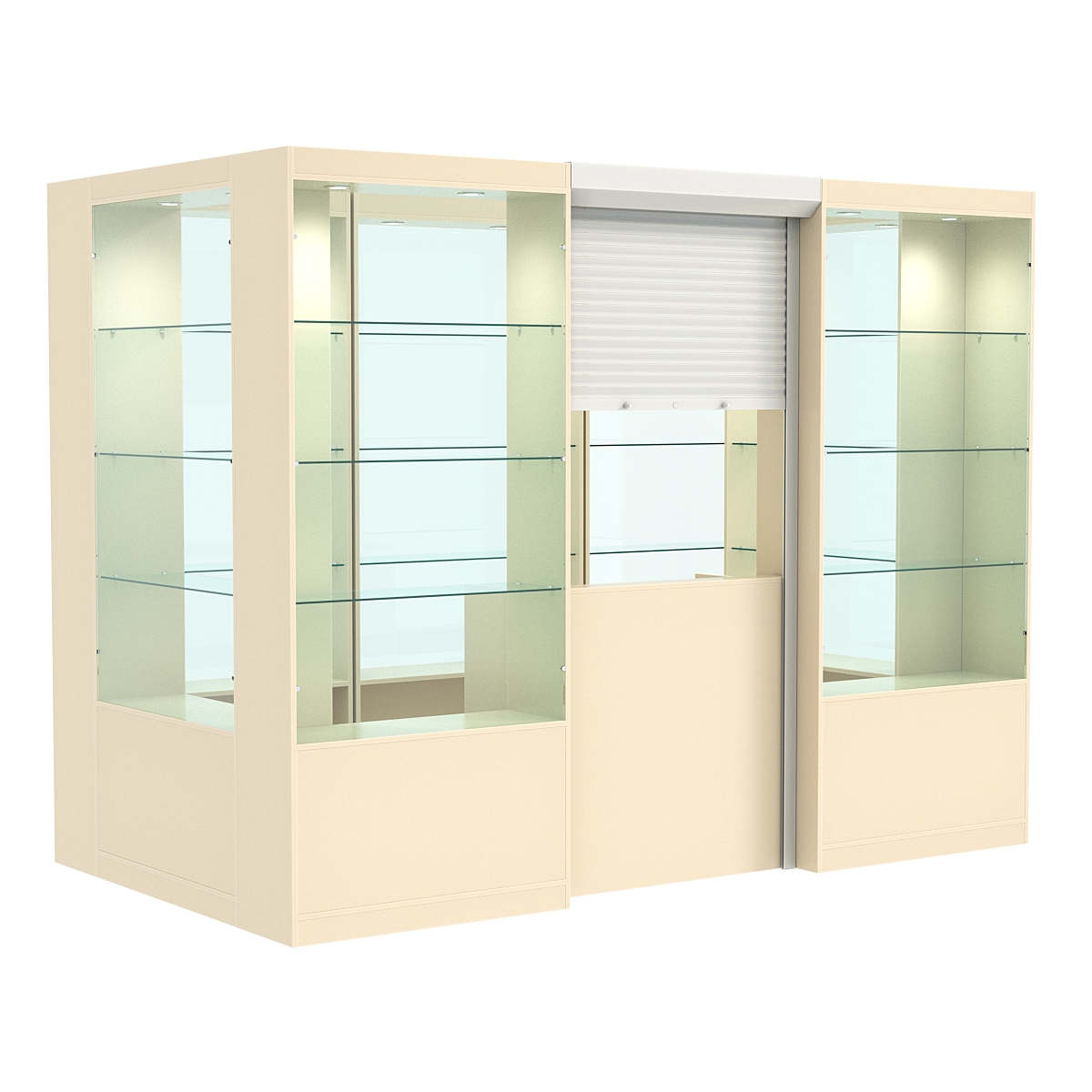 Островной павильон №5-3П (4,05 кв.м) Крем Вайс