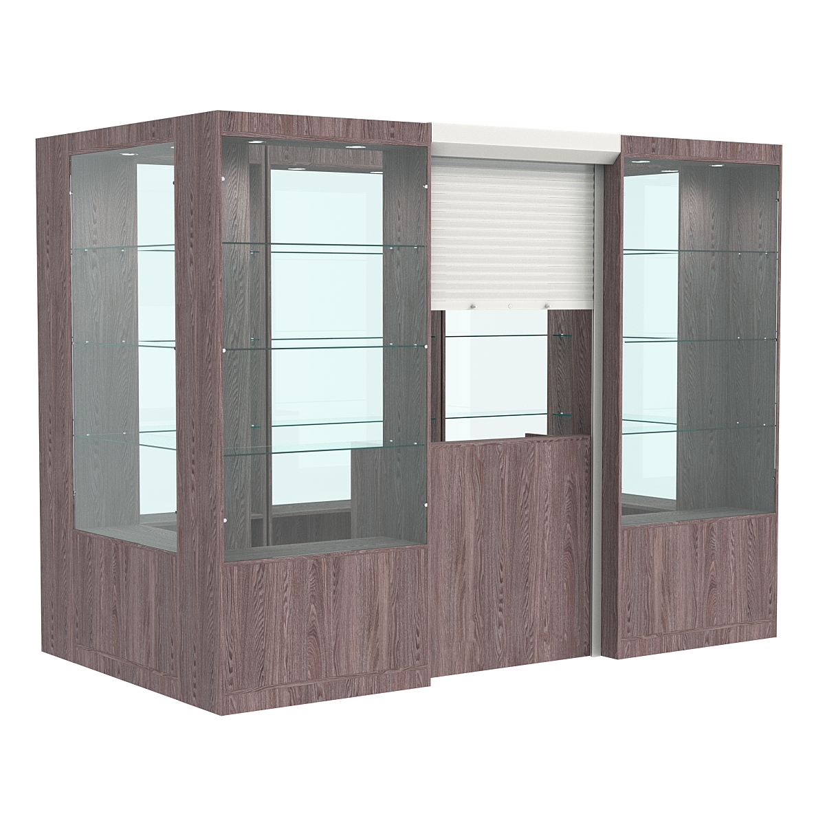 Островной павильон №5-3П (4,05 кв.м) Ясень Анкор темный