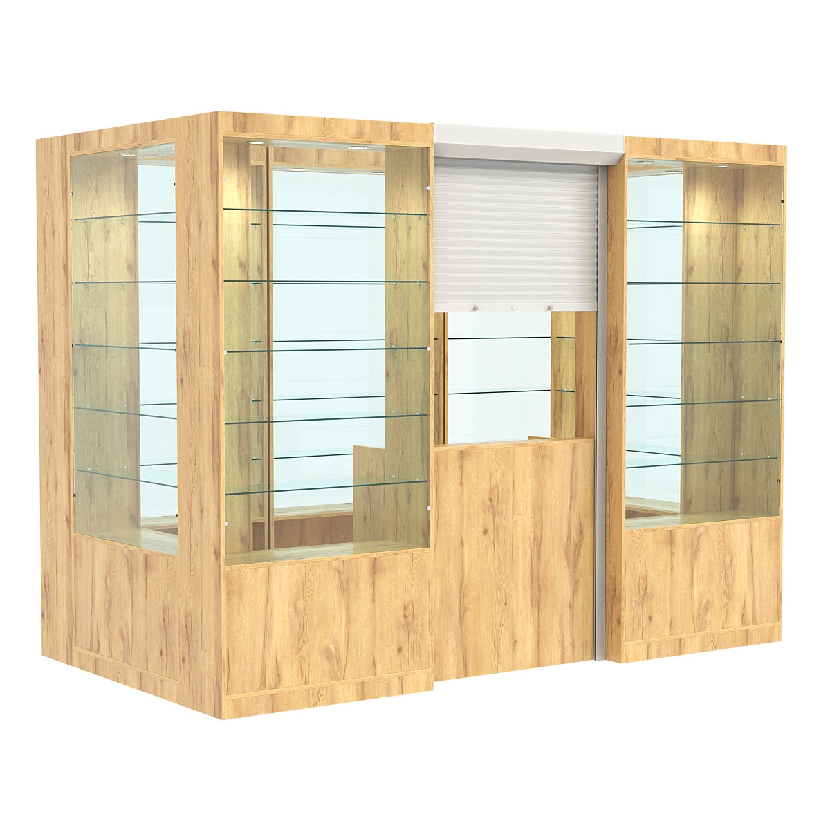 Островной павильон №5-5П (4,05 кв.м) Дуб Золотистый