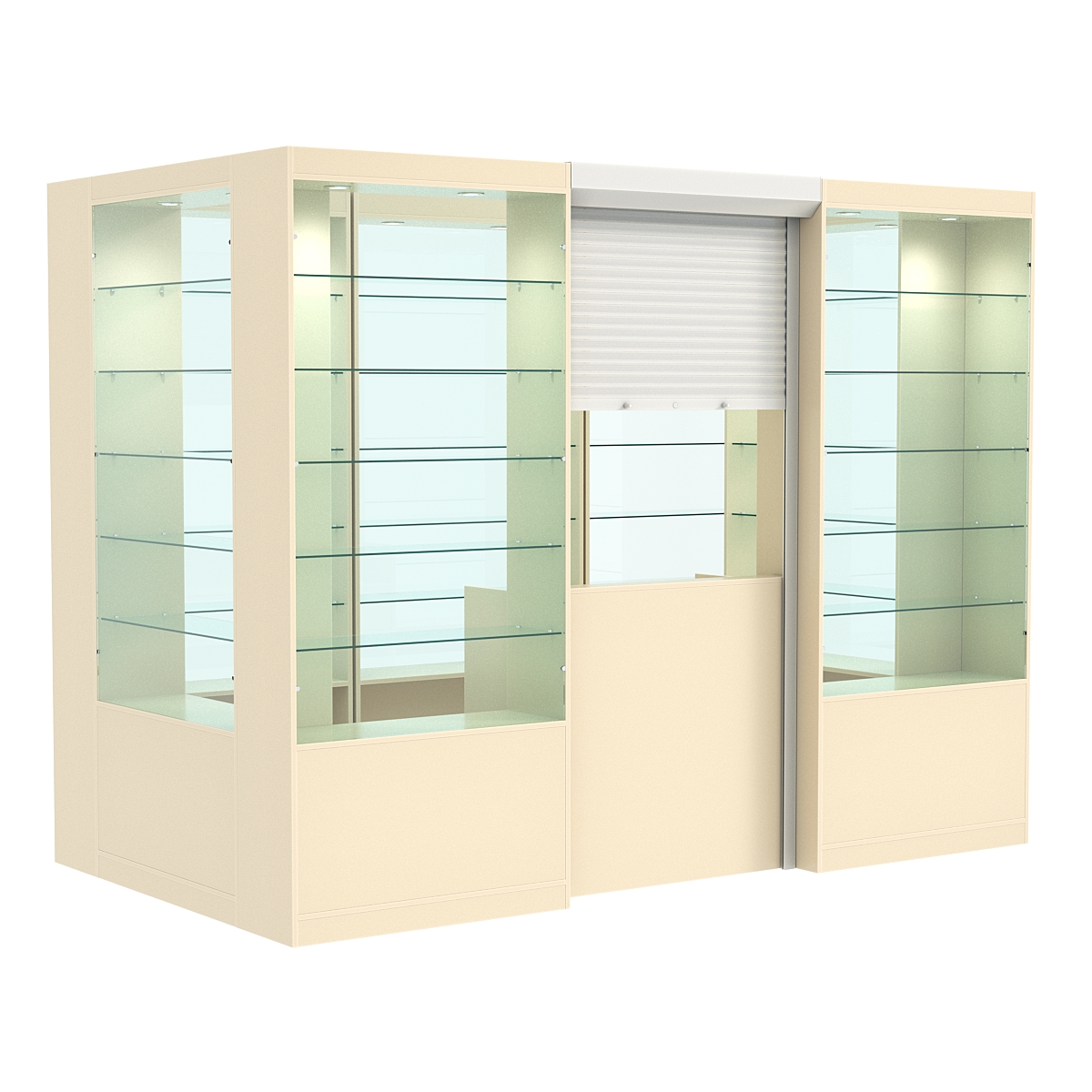 Островной павильон №5-5П (4,05 кв.м) Крем Вайс