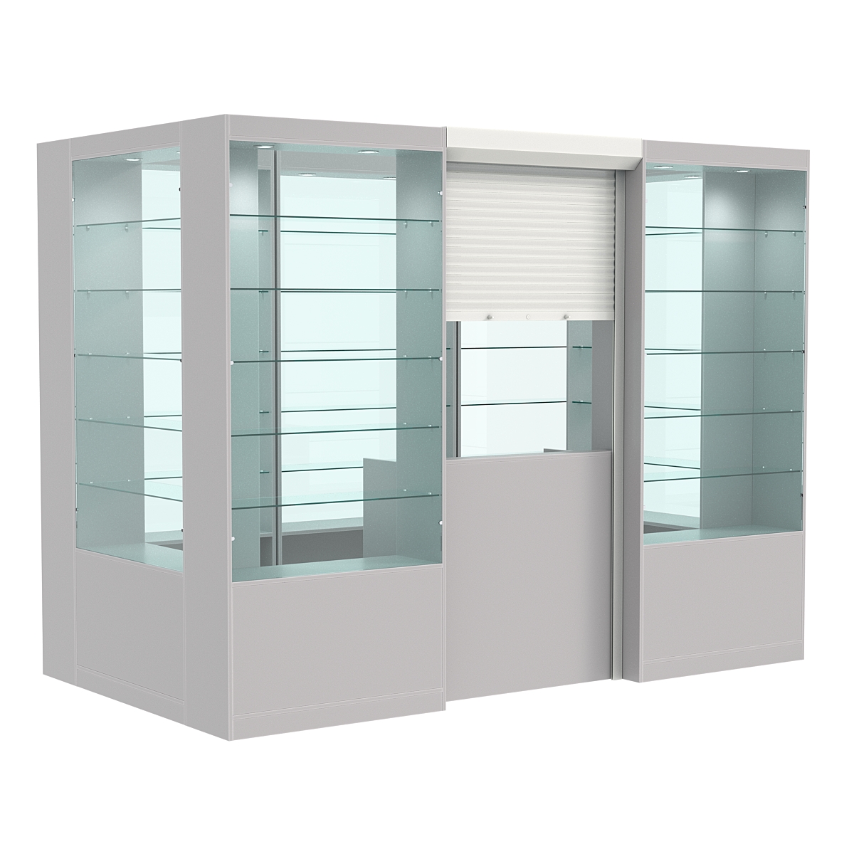 Островной павильон №5-5П (4,05 кв.м) Серый