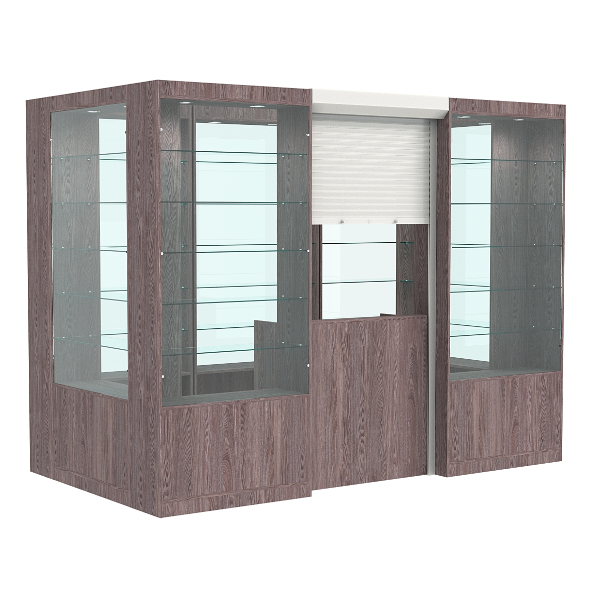 Островной павильон №5-5П (4,05 кв.м) Ясень Анкор темный