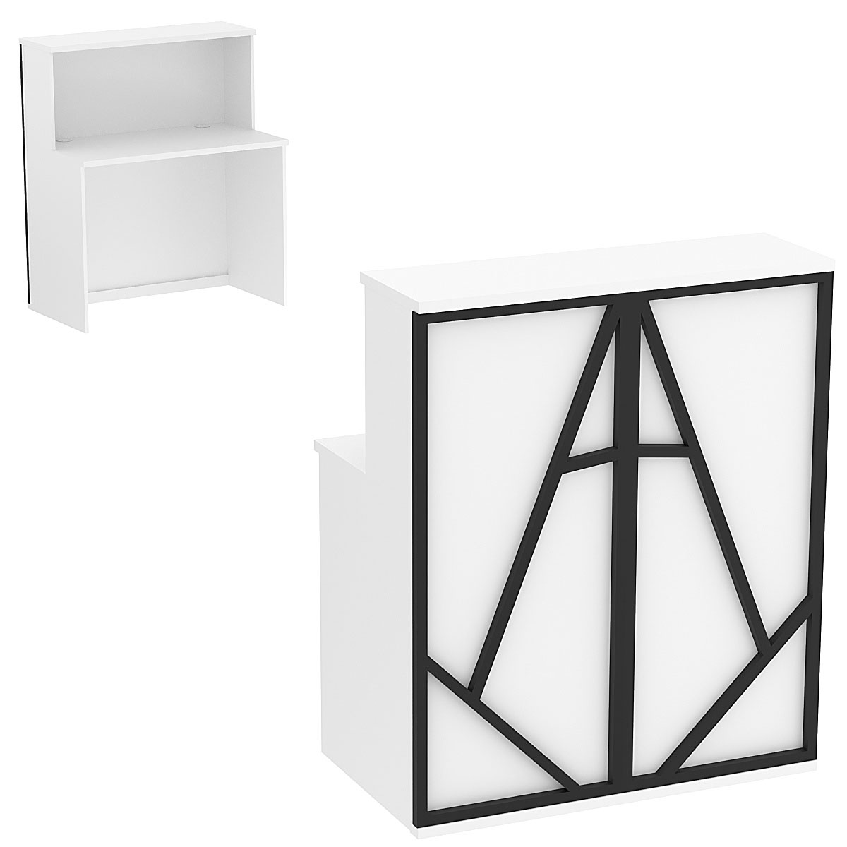 Ресепшен серии ЛОФТ - АЛЬФА №1 (декор №3) Белый