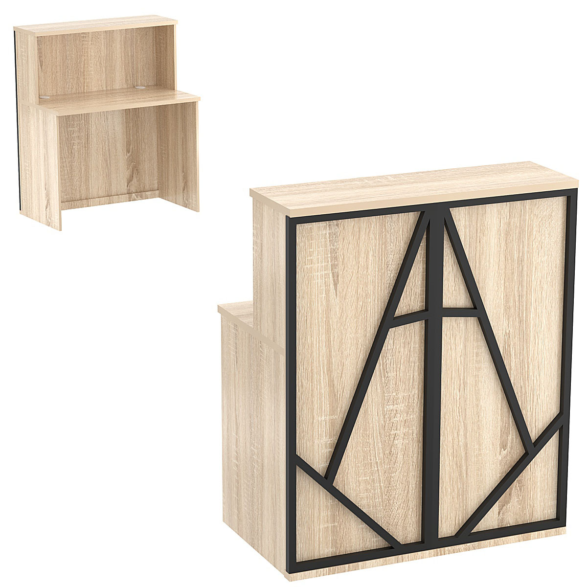 Ресепшен серии ЛОФТ - АЛЬФА №1 (декор №3) Дуб сонома