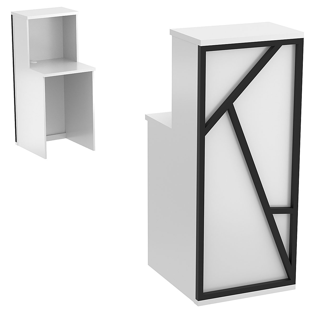 Ресепшен серии ЛОФТ - АЛЬФА №2 (декор №2) Серый