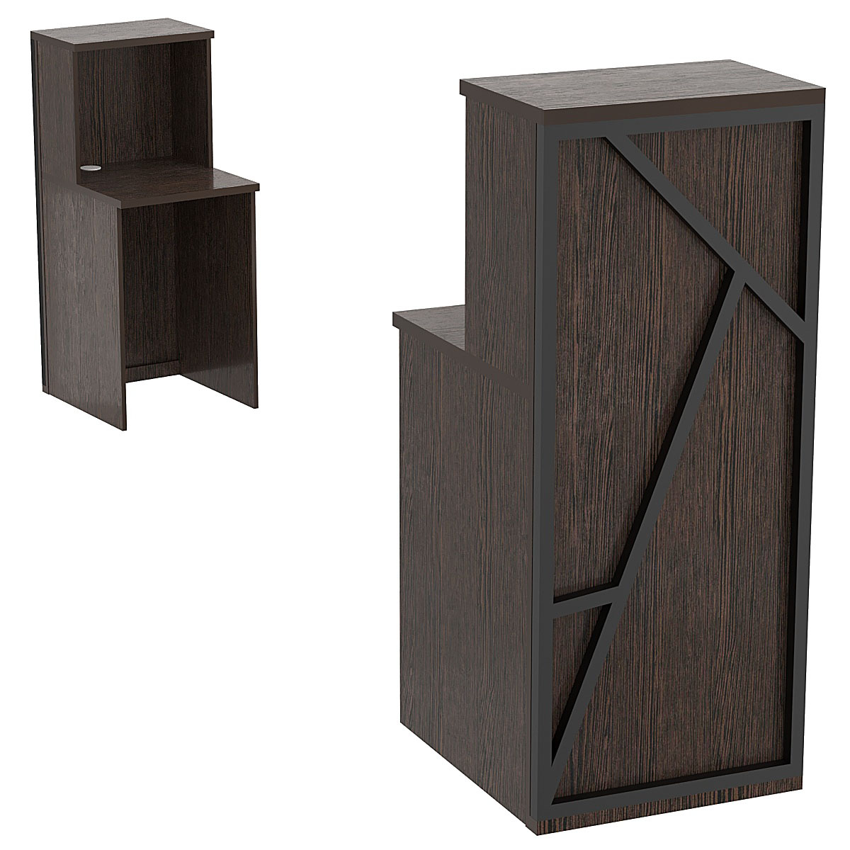 Ресепшен серии ЛОФТ - АЛЬФА №2 (декор №3) Дуб Венге