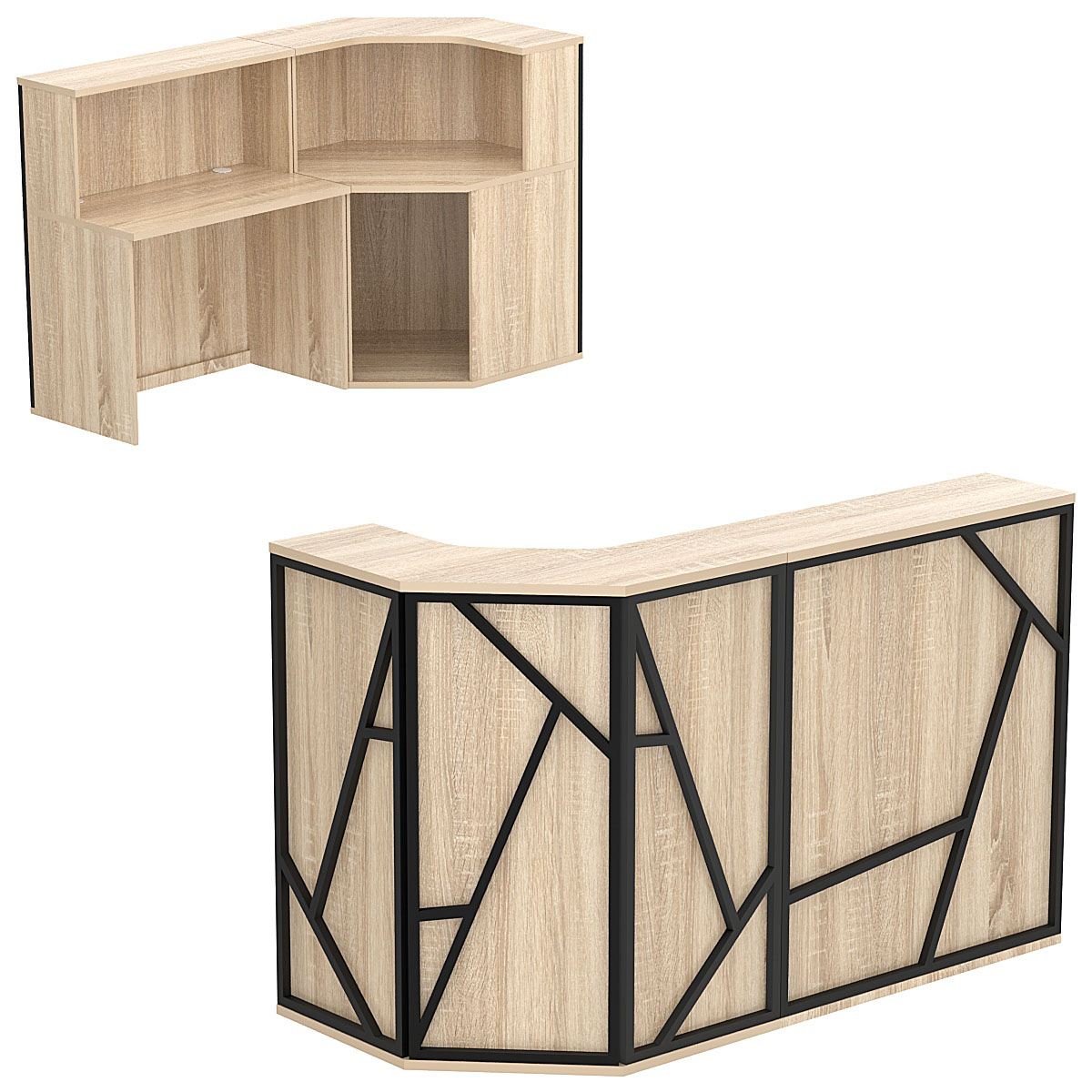 Ресепшен серии ЛОФТ - АЛЬФА КОМБО №1 Дуб сонома