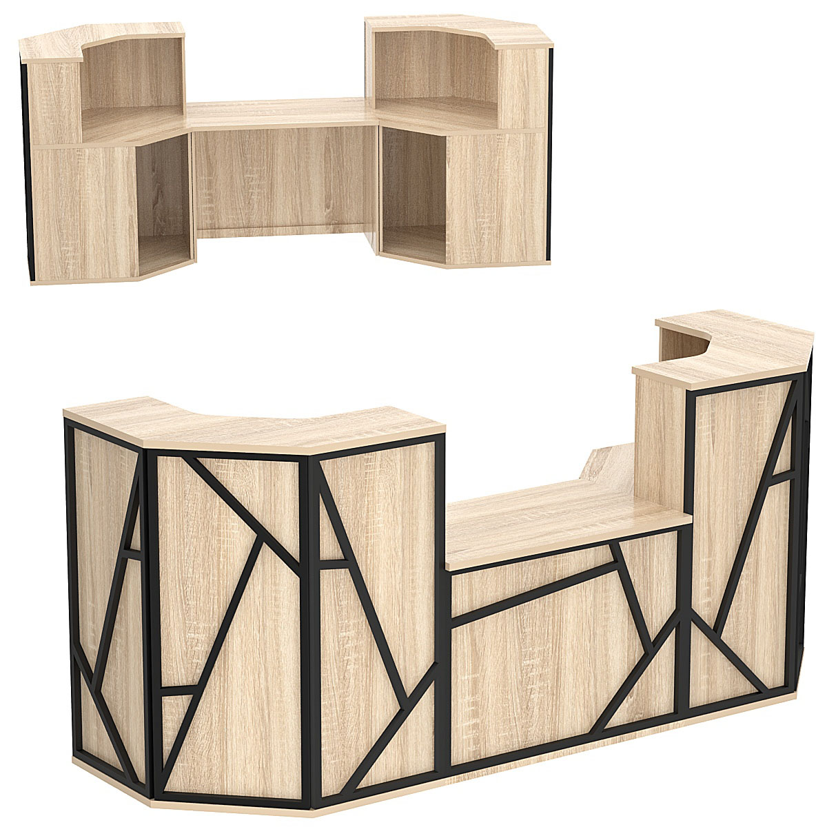 Ресепшен серии ЛОФТ - АЛЬФА КОМБО №7 Дуб сонома