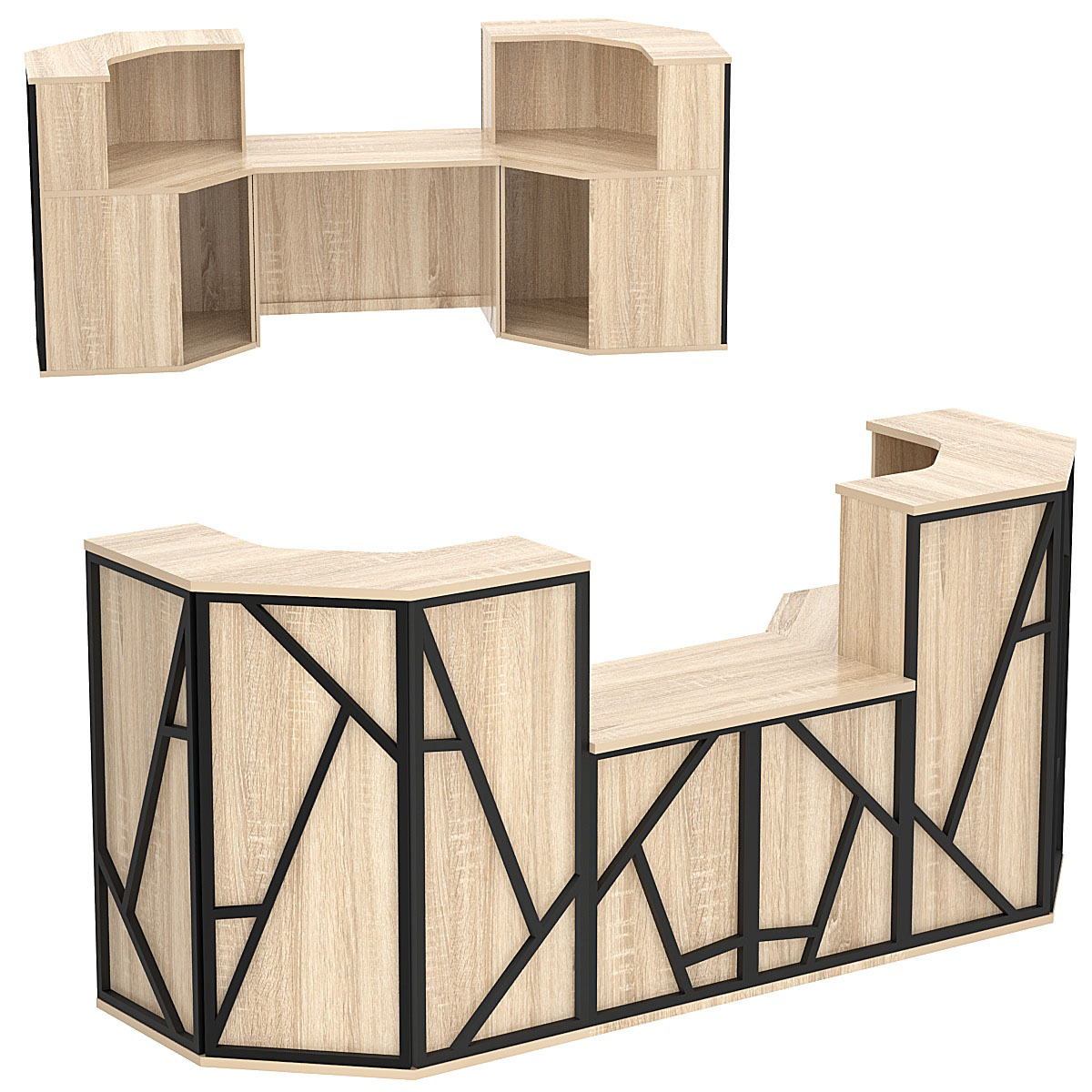 Ресепшен серии ЛОФТ - АЛЬФА КОМБО №9 Дуб сонома