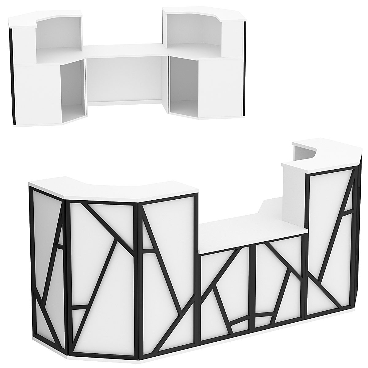 Ресепшен серии ЛОФТ - АЛЬФА КОМБО №9 Белый